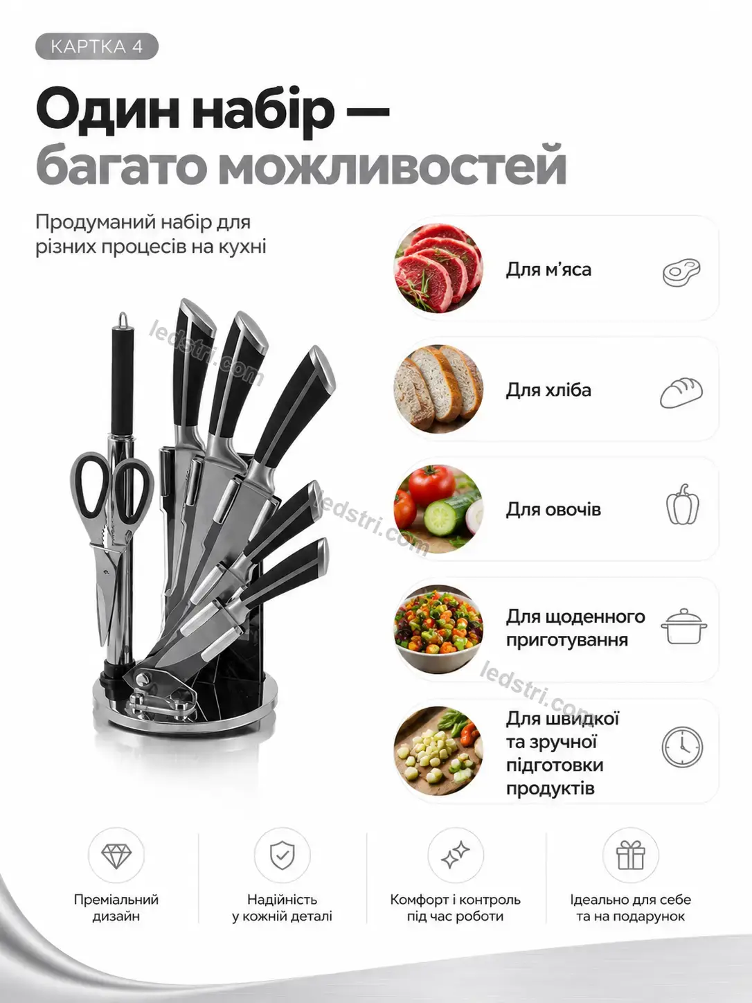 ✨ Набір ножів Vento Mini Soft - використання