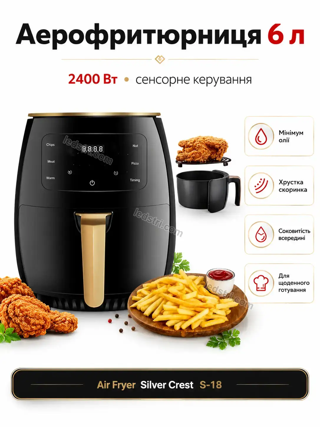 ✨ Аерофритюрниця Milo Home Bright