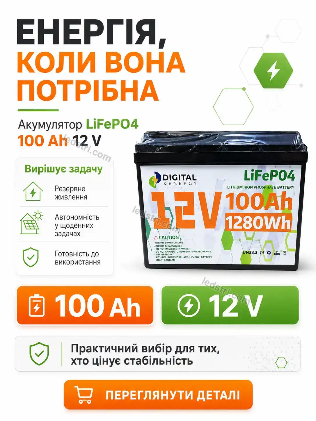 🔋 Акумулятор Brisk Fresh Calm - деталі