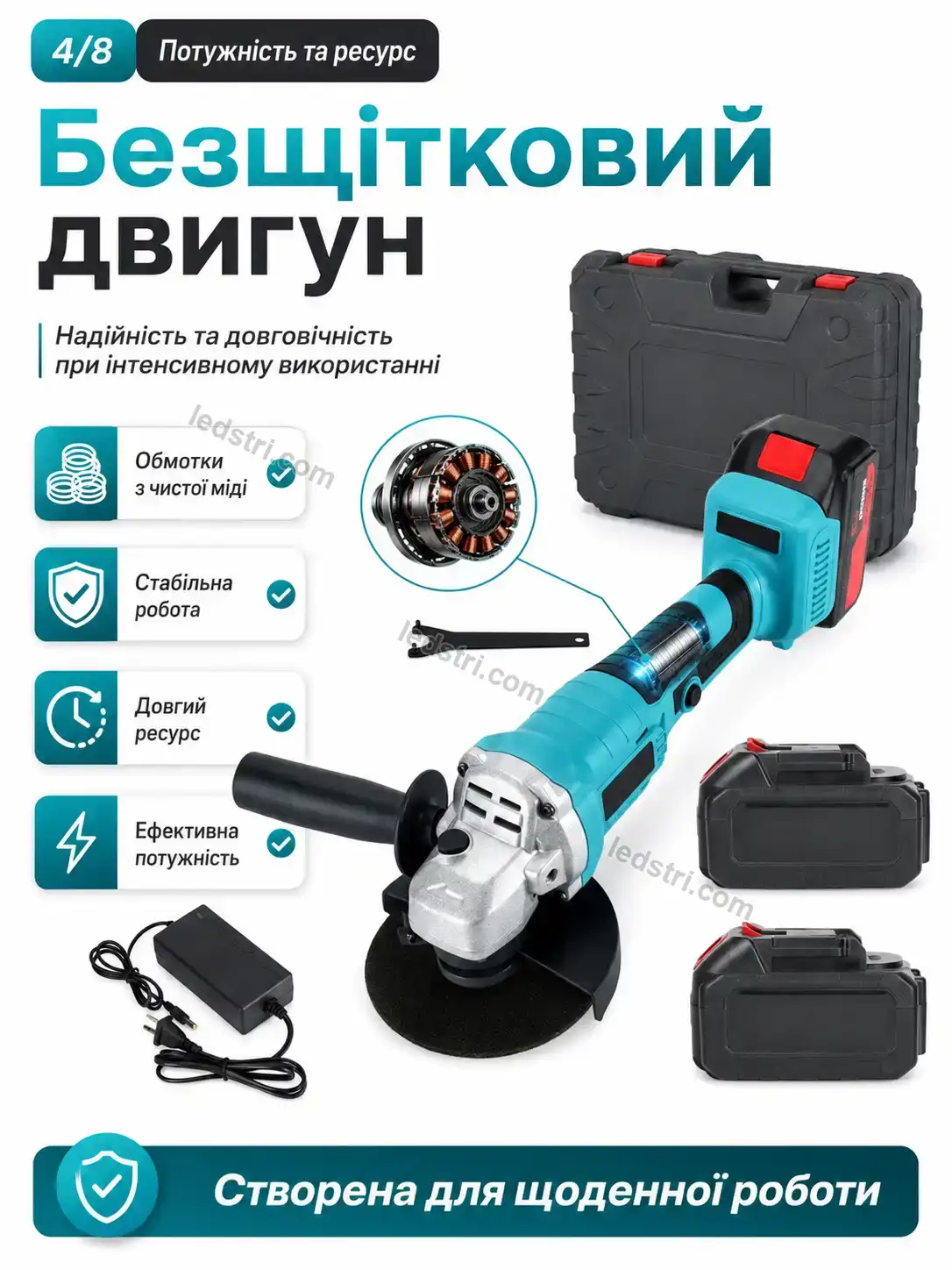 ✨ Кутова шліфмашина Terra Care Bright - використання