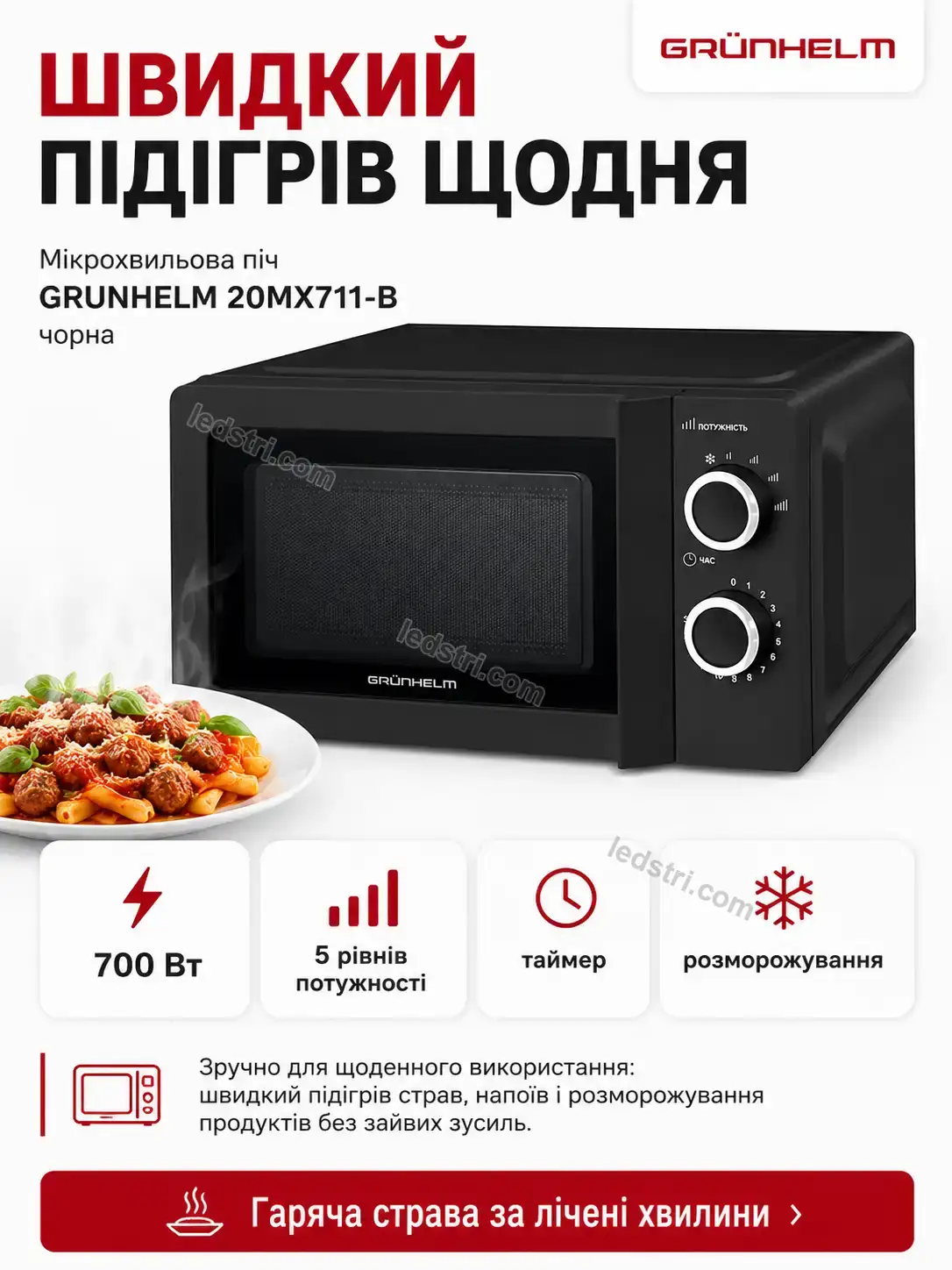 ✨ Мікрохвильова піч Rondo Home Calm