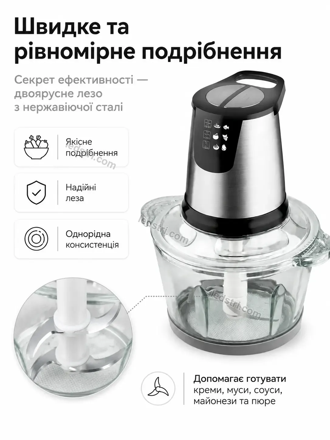 ✨ Подрібнювач зі чашею на Lumo Easy Kind - деталі