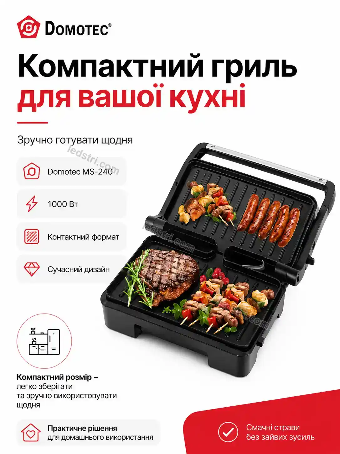 ✨ Гриль контактний Vento Home Kind - використання