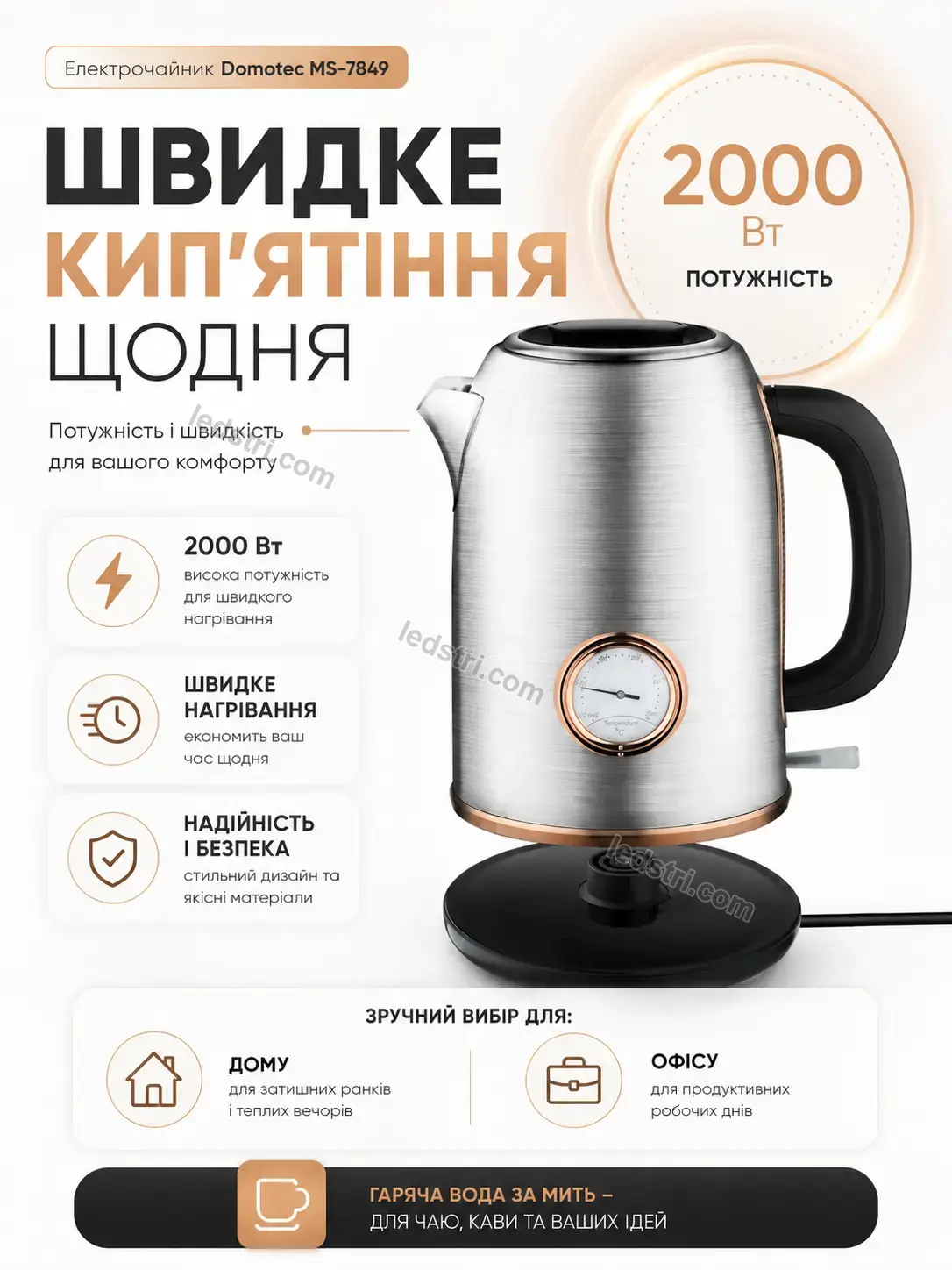 ✨ Електрочайник Nordi Home Urban
