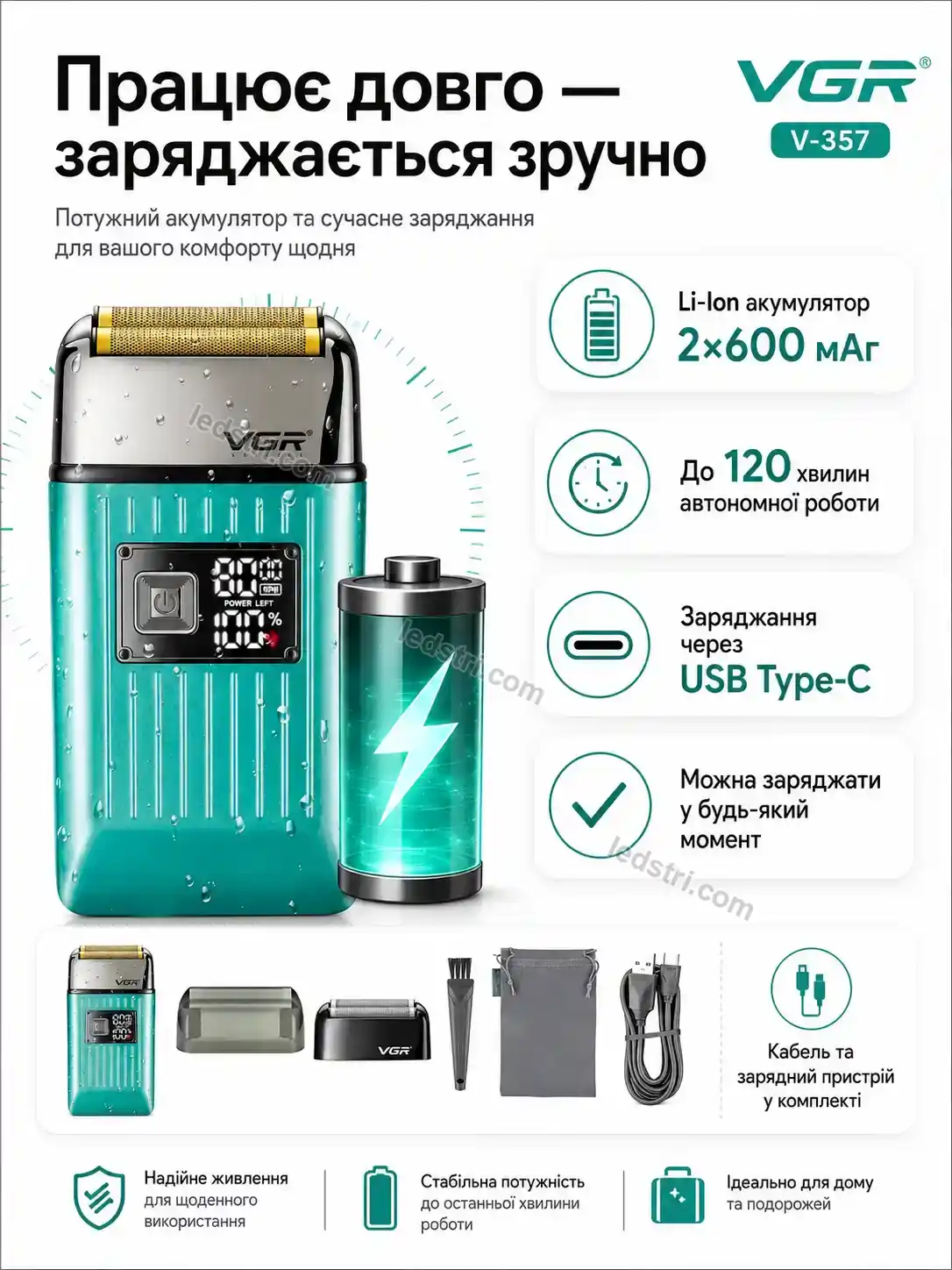 ✨ Електробритва Brisk Care Kind - деталі