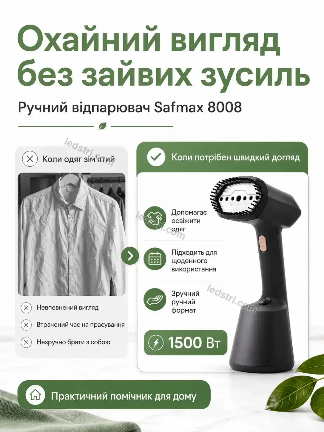 ✨ Відпарювач Milo Plus Kind - деталі