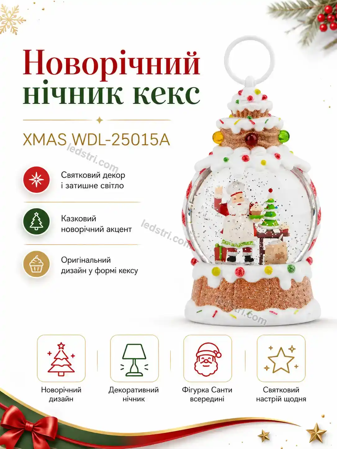 ✨ Новорічний нічник кекс Faino Fresh Soft