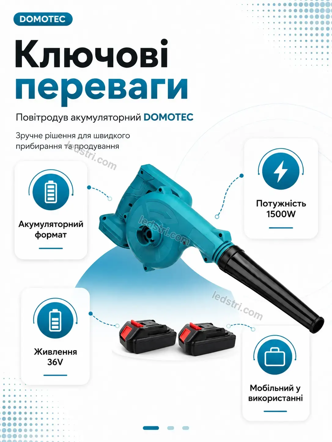 🔋 Повітродув акумуляторний Brisk Mini Kind