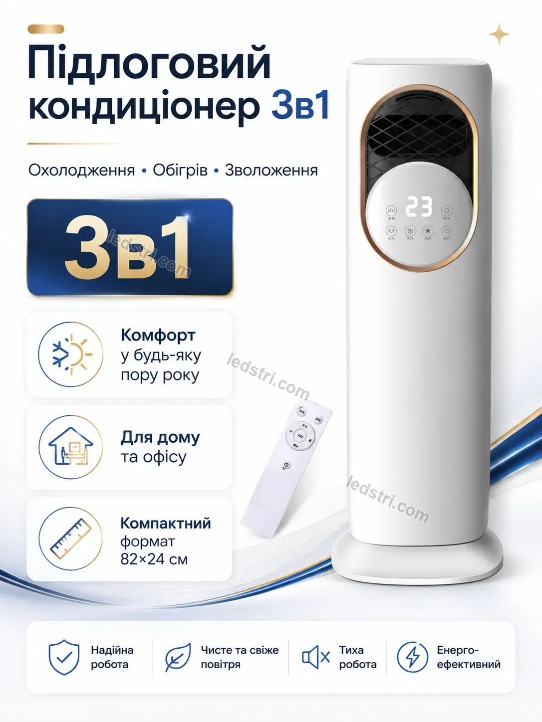 ❄️ Підлоговий кондиціонер обігрівач зволожувач Milo Mini Calm